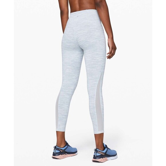 Lululemon Train Times Pant 25" Size 6 Wee Are From Space Sheer Blue Chambray - Picture 12 of 12